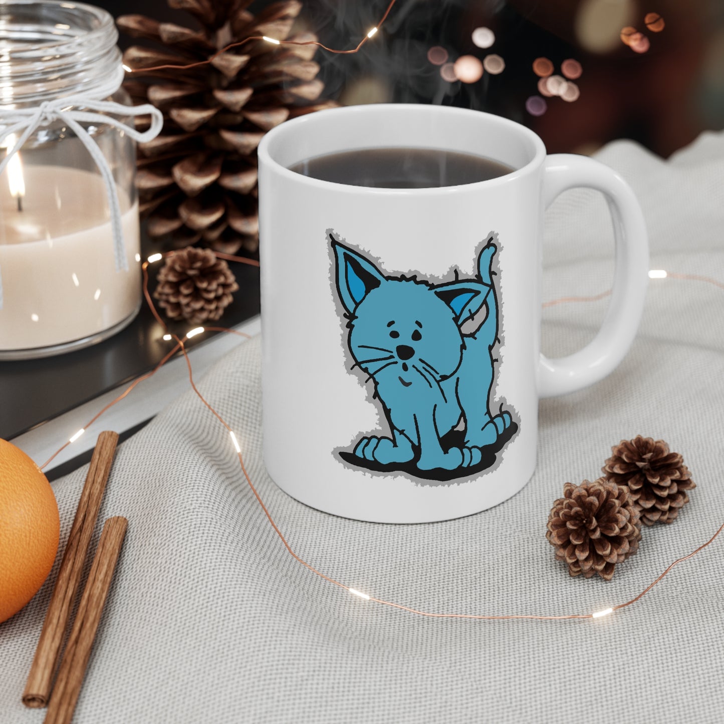 BLUE KITTY ALONE